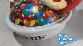 M&M's Inflatable Advertising Decoration - Giant Candy Bowl & Character Display for Store Promotion