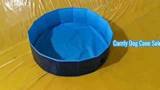 Foldable PVC Pet Pool | Collapsible Dog Bathing Tub